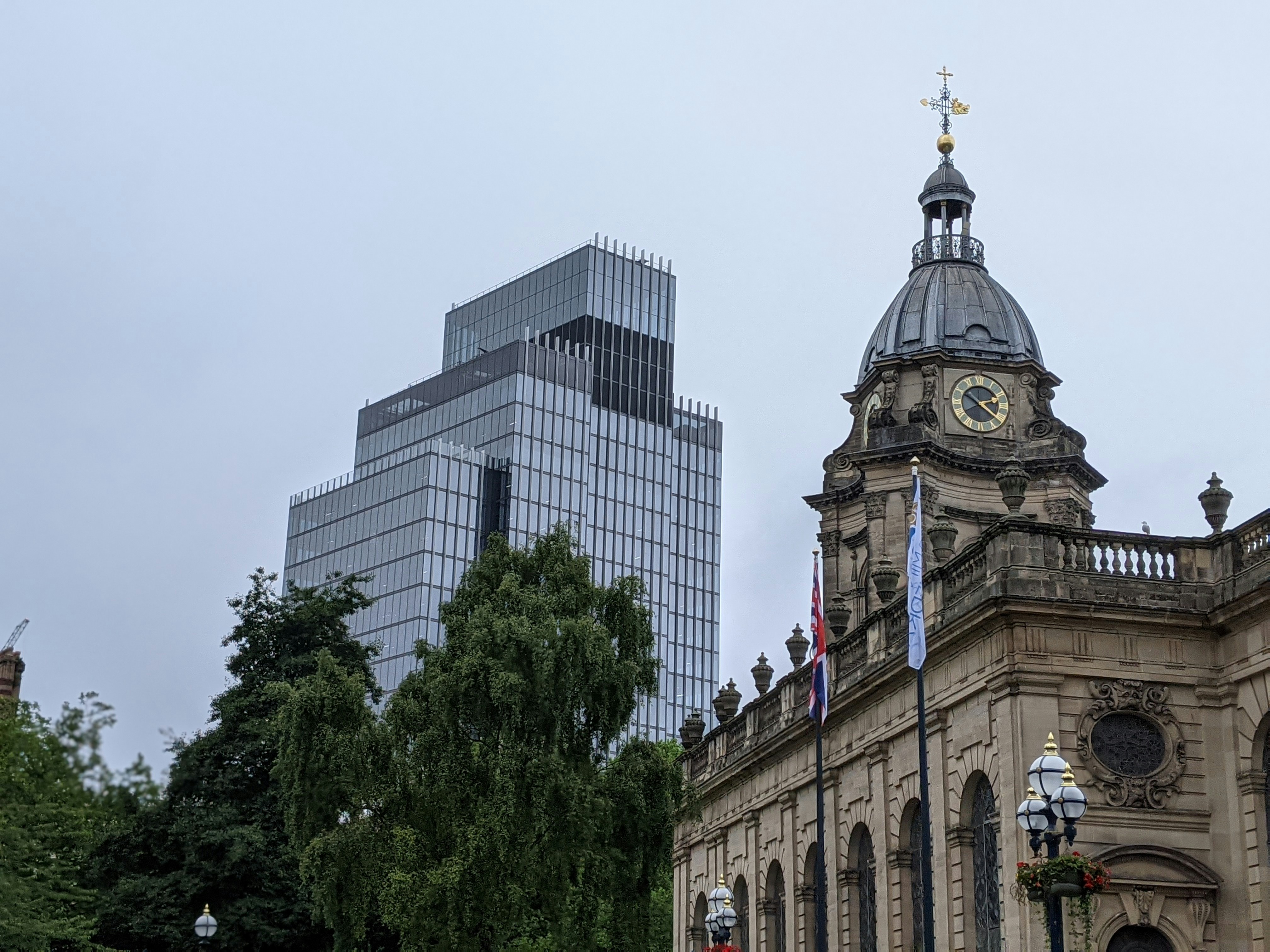 Birmingham city centre skyline showing the Rotunda and surrounding office towers, a key location for Birmingham property investment